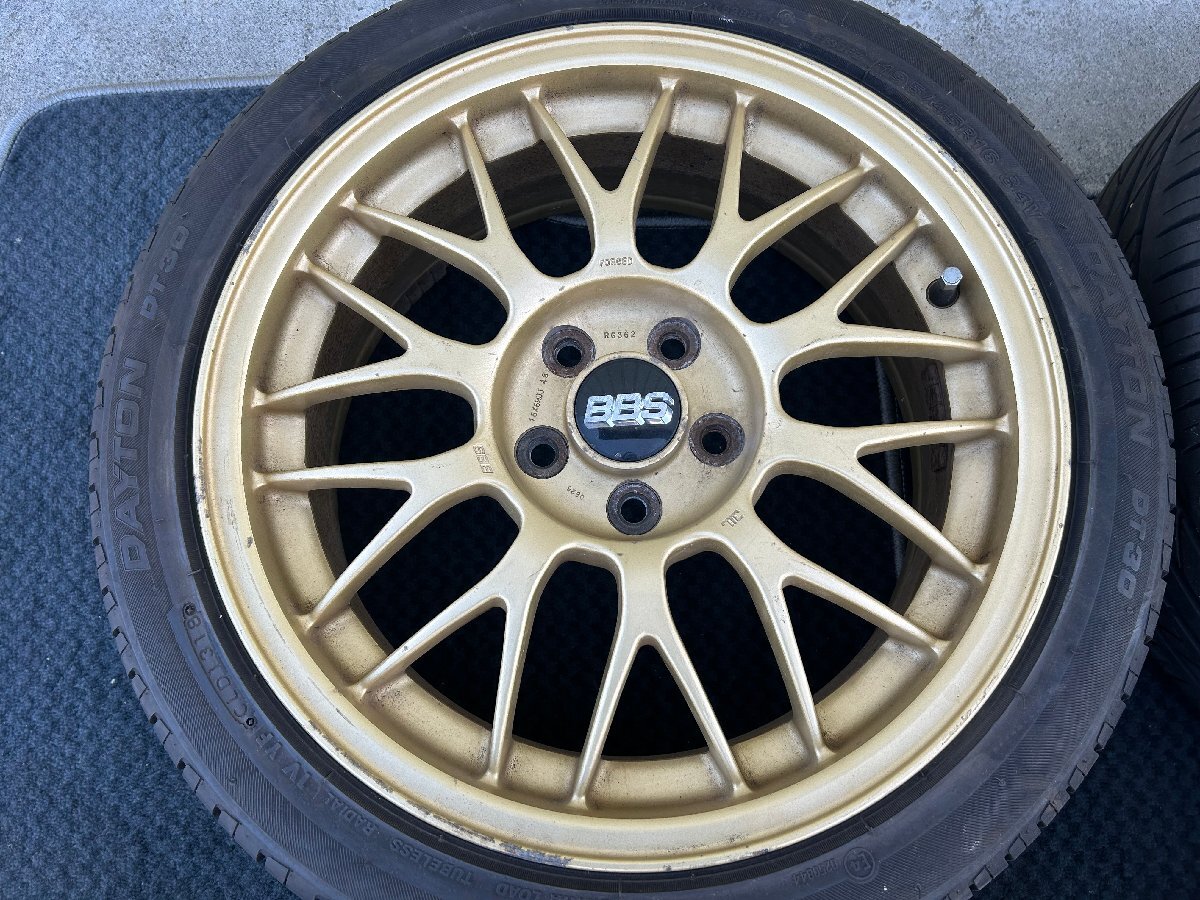 引き取り可　BBS　RG362　STi　スバルオプション？　16×6.5JJ　＋48　PCD100　4本　日本製　中古品_画像4