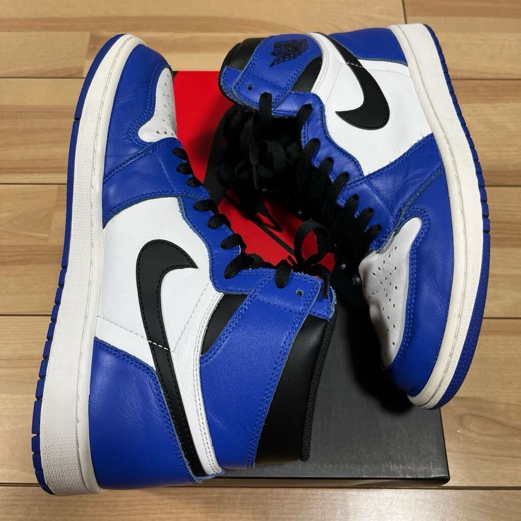 美品 USED 28.5cm NIKE AIR JORDAN 1 RETRO HIGH OG GAME ROYAL 555088-403 ナイキ エア ジョーダン1 ゲームロイヤル DUNK SB travis scot_画像3