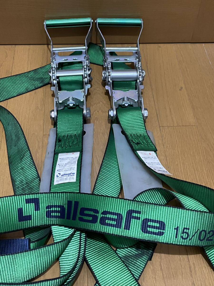 allsafe all safe for truck lashing belt 6m 2 pcs set Anne kla Japan era. goods 