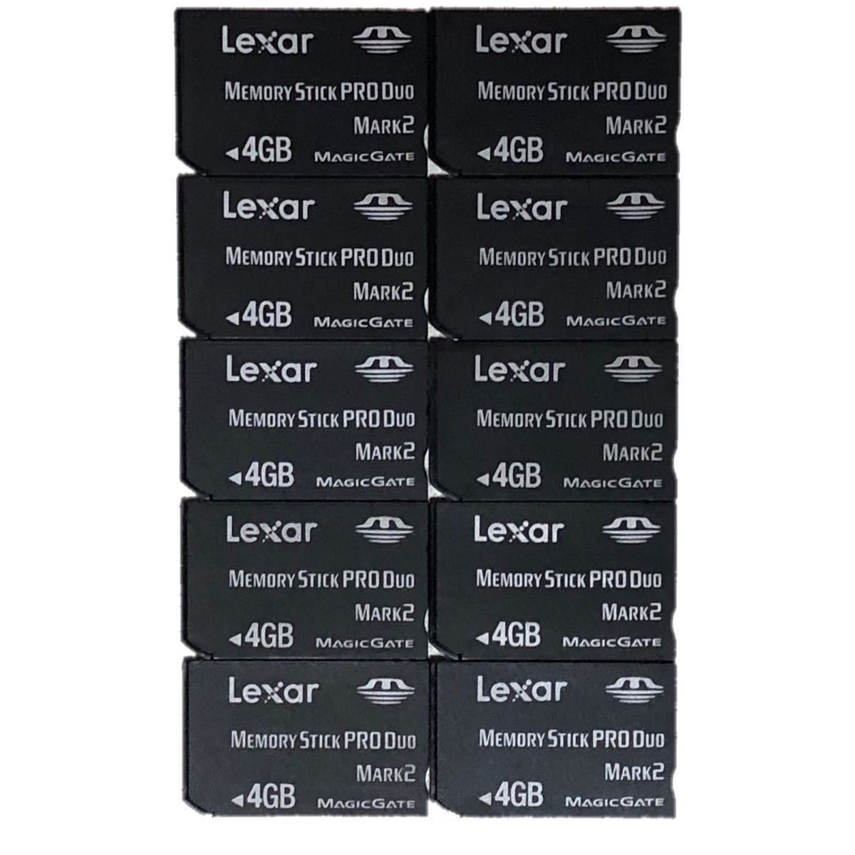 # operation verification settled # Lexar memory stick PRO DUO 4GB 10 sheets memory card digital camera memoryre kissa -