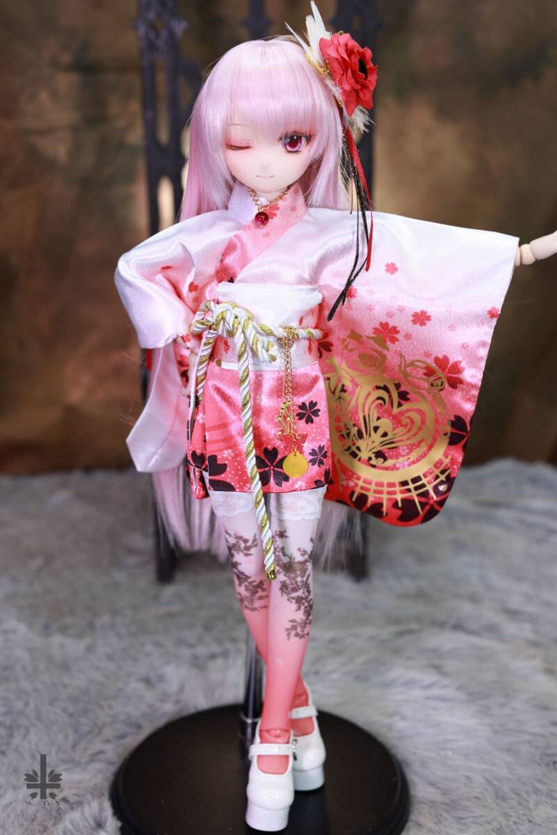 お得セット 「桜本屋」華麗短い和服《紅桜》★★ONE OFF★★ ミニドルフィードリーム MDD-S/M/L胸 その他