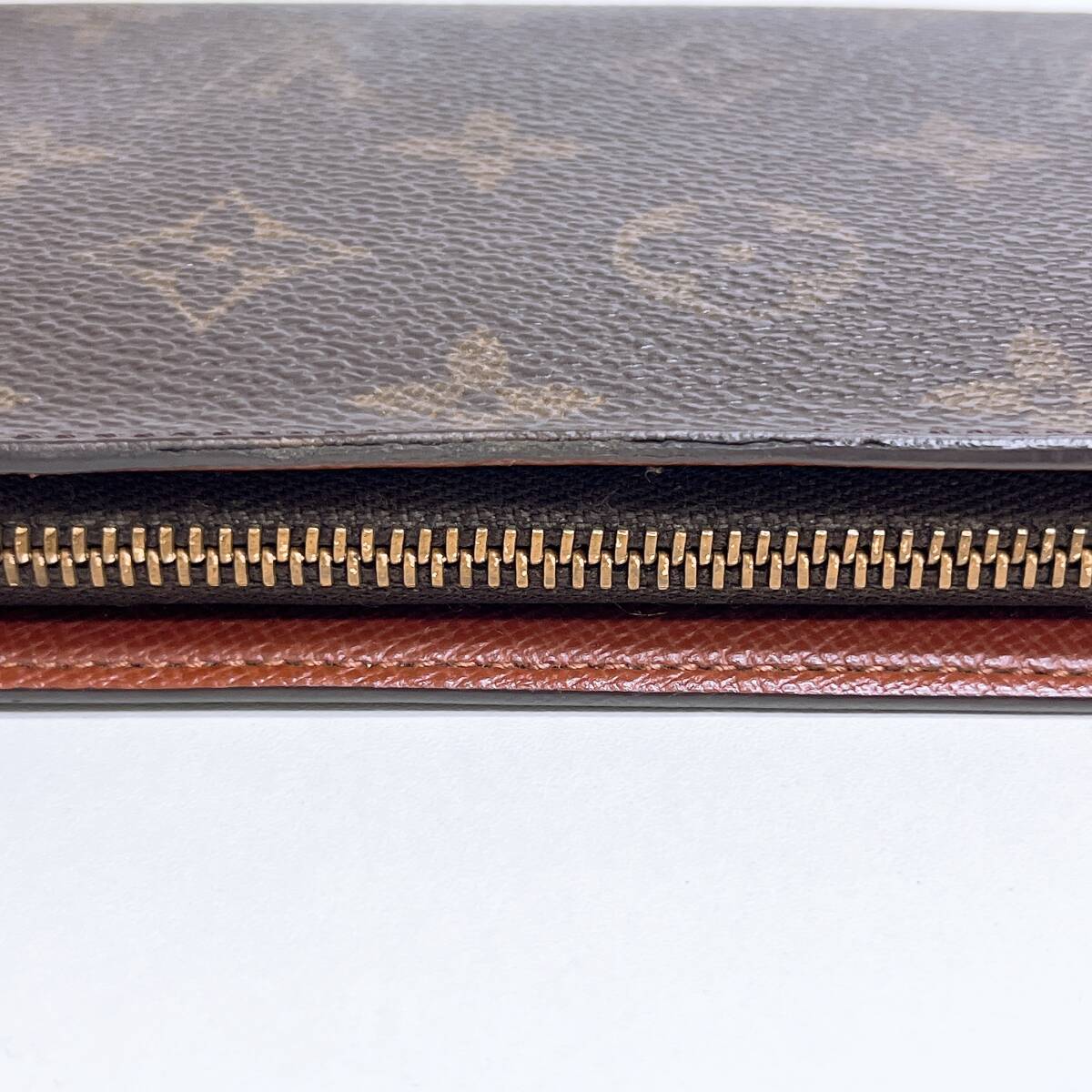 廃番品　LOUIS VUITTON　ルイ・ヴィトン　モノグラム　ポルトモネ・ジップ　M61727　ラウンドファスナー　長財布　中古美品_画像9