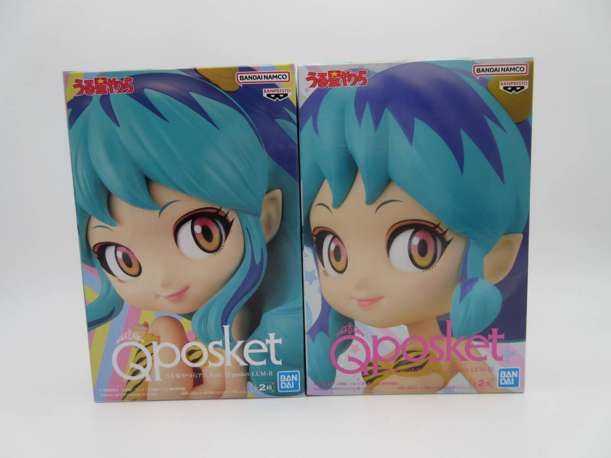 091/X800* unused * figure *[2 piece set ] Urusei Yatsura anime ver. Q posket -LUM- Ram 