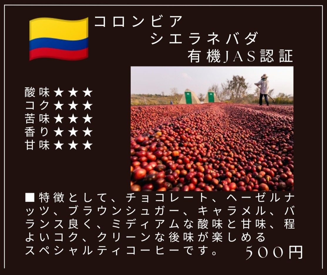 ①自家焙煎屋　珈琲豆　coffee　おまかせ２種類から4種類セット　500g