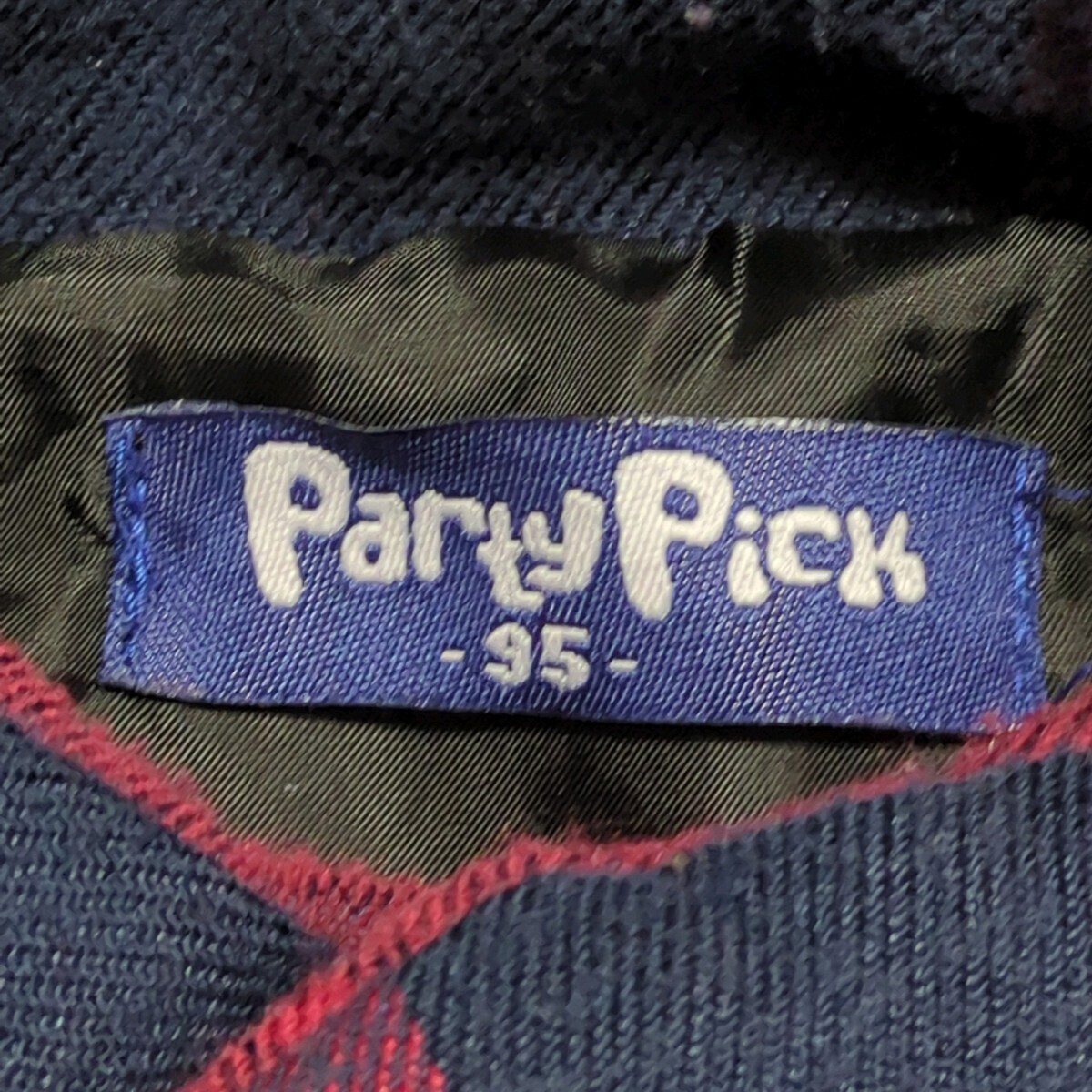 【送料無料】partypick パッチワーク ベスト 95cm キッズ 子供服の画像5