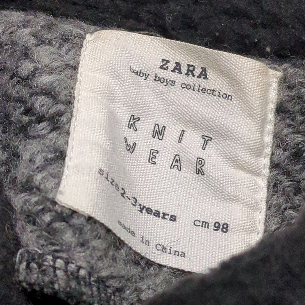 【送料無料】ZARA　ザラ　ニット　ジャケットアウター　98cm　2-3years　キッズ　子供服_画像5