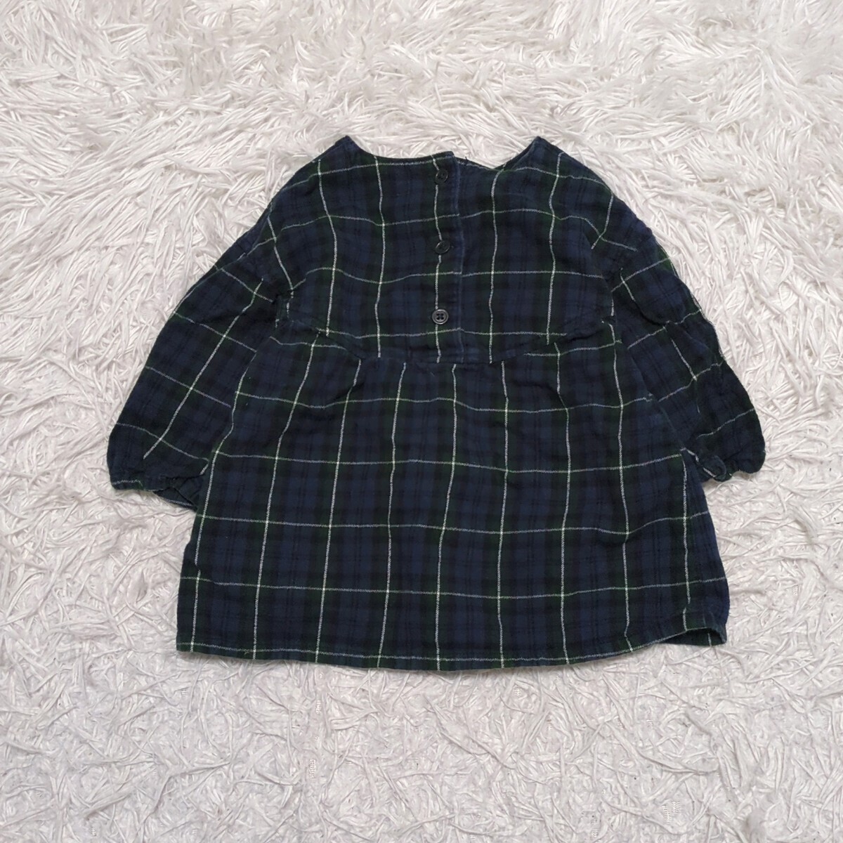 【送料無料】無印良品 シャツ トップス 80cm チェック ベビー 子供服の画像1