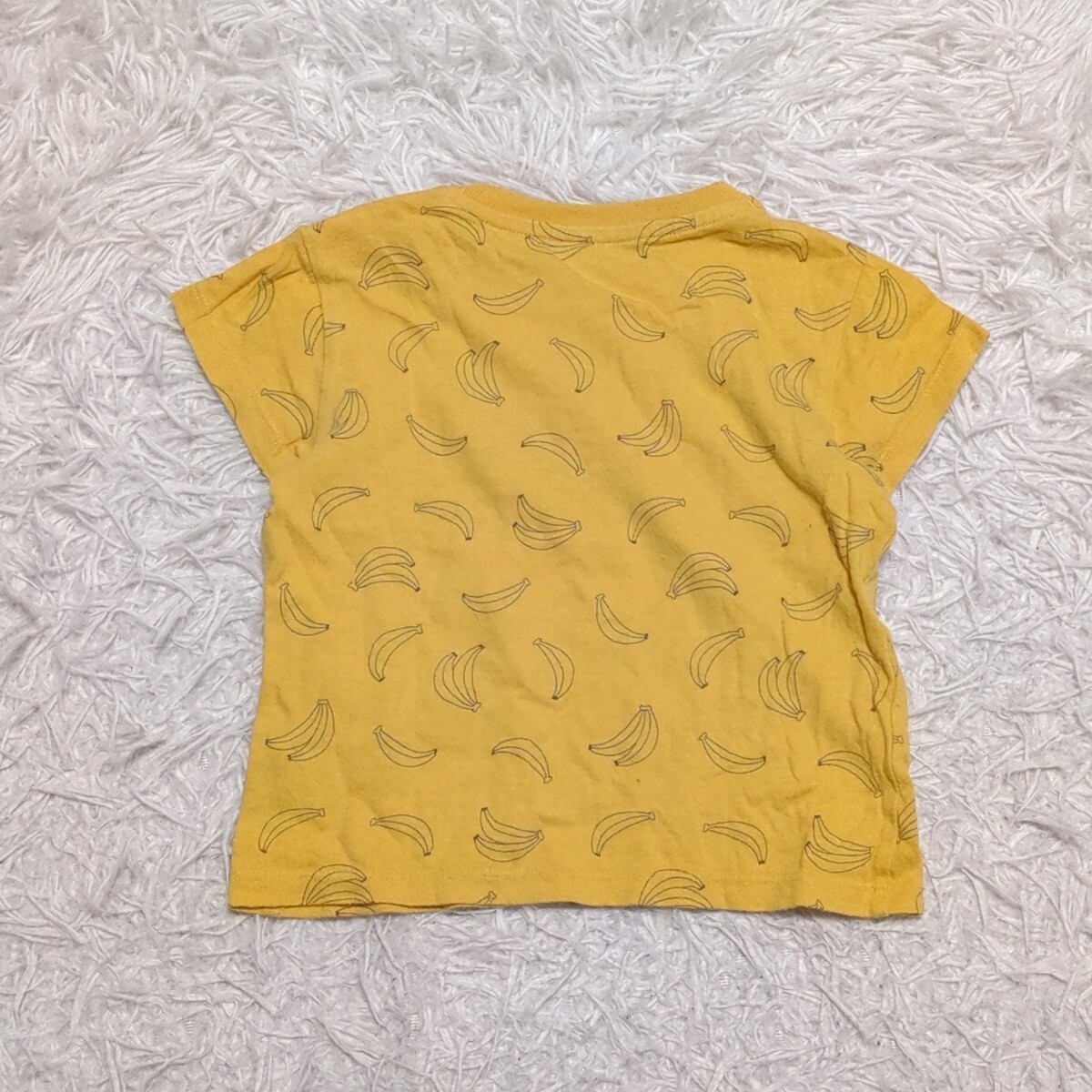 [ free shipping ]UNIQLO Uniqlo short sleeves T-shirt 80cm banana baby child clothes 