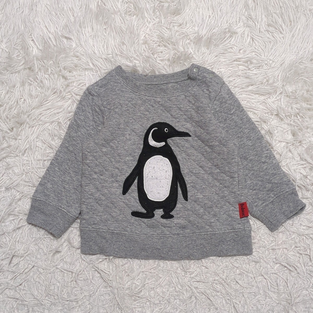 【送料無料】BOBSON ボブソン キムラタン スウェット トレーナー 80cm ペンギン ベビー 子供服の画像1