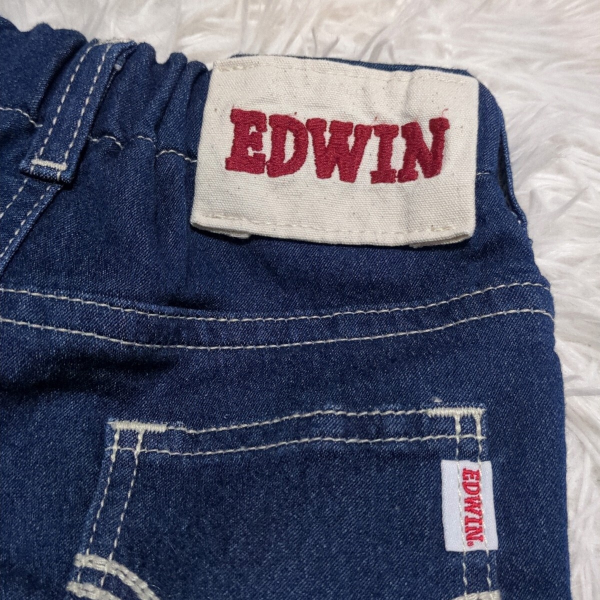 【送料無料】EDWIN エドウィン ハーフパンツ 半ズボン 95cm ウエストゴム キッズ 子供服の画像5