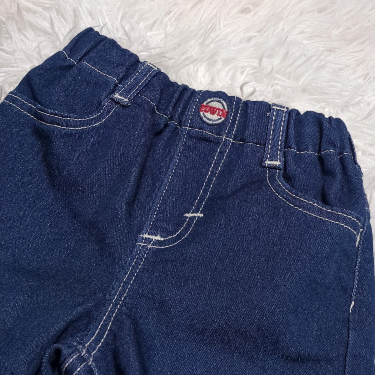 【送料無料】EDWIN エドウィン ハーフパンツ 半ズボン 95cm ウエストゴム キッズ 子供服の画像3