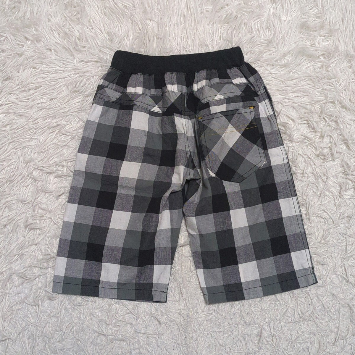 【送料無料】ノーブランド ハーフパンツ 半ズボン 130cm チェック ウエストゴム キッズ 子供服の画像2
