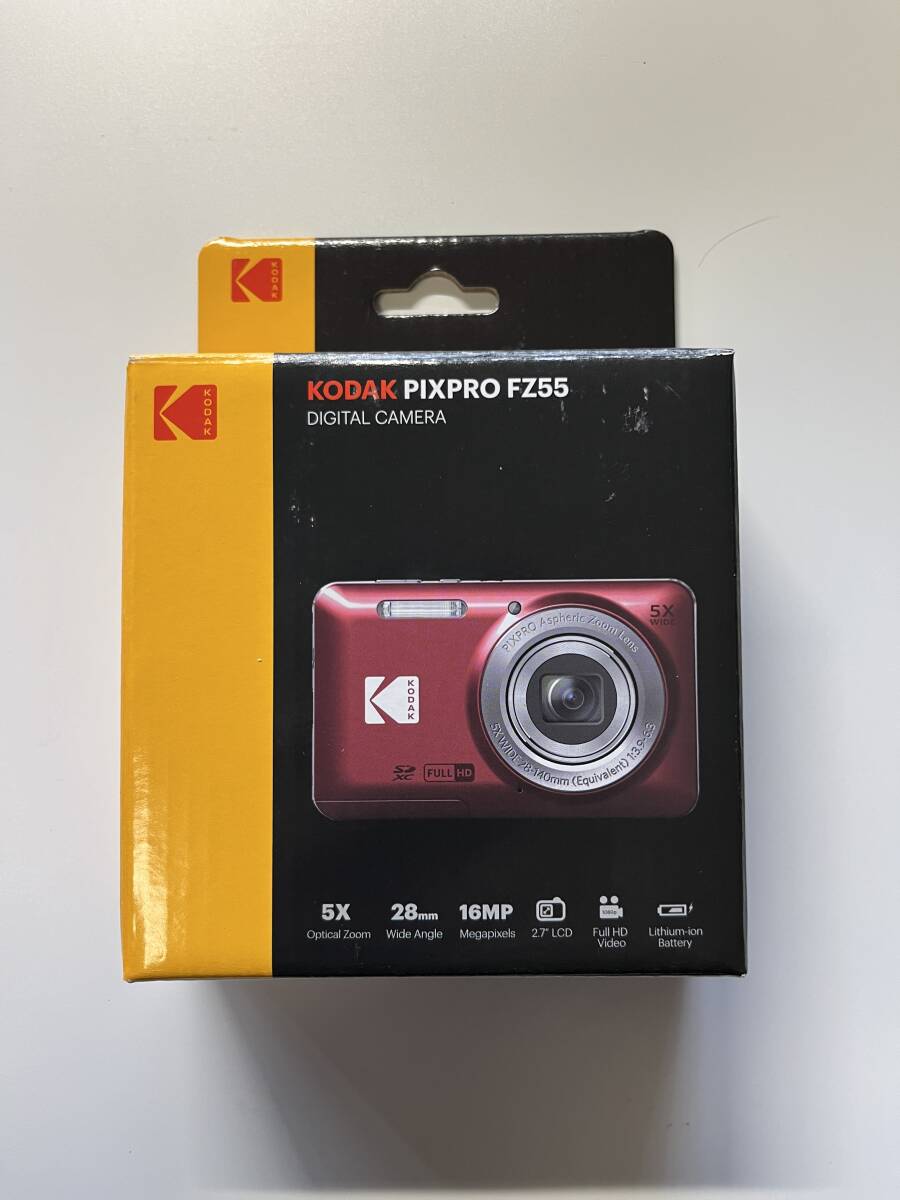 【新品未開封】PIXPRO FZ55 デジタルカメラ KODAK FZ55-RD カラー:レッド_画像1