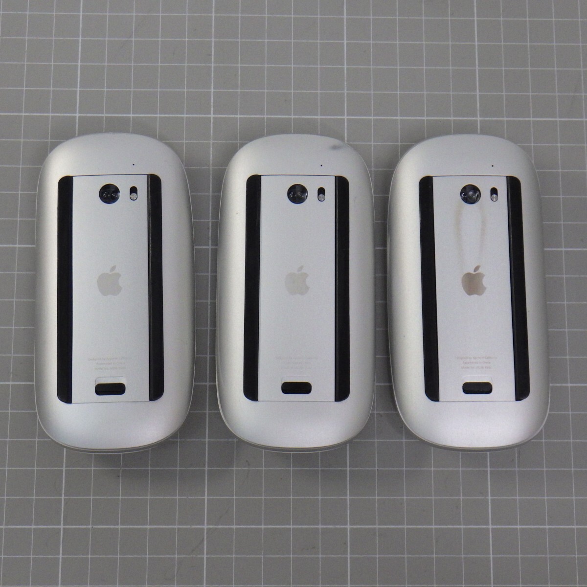 アップル A1296 マジックマウス まとめて3点セット/Apple Magic Mouse/マック用 ワイヤレス Mac Bluetooth/通電確認済み Lの画像4