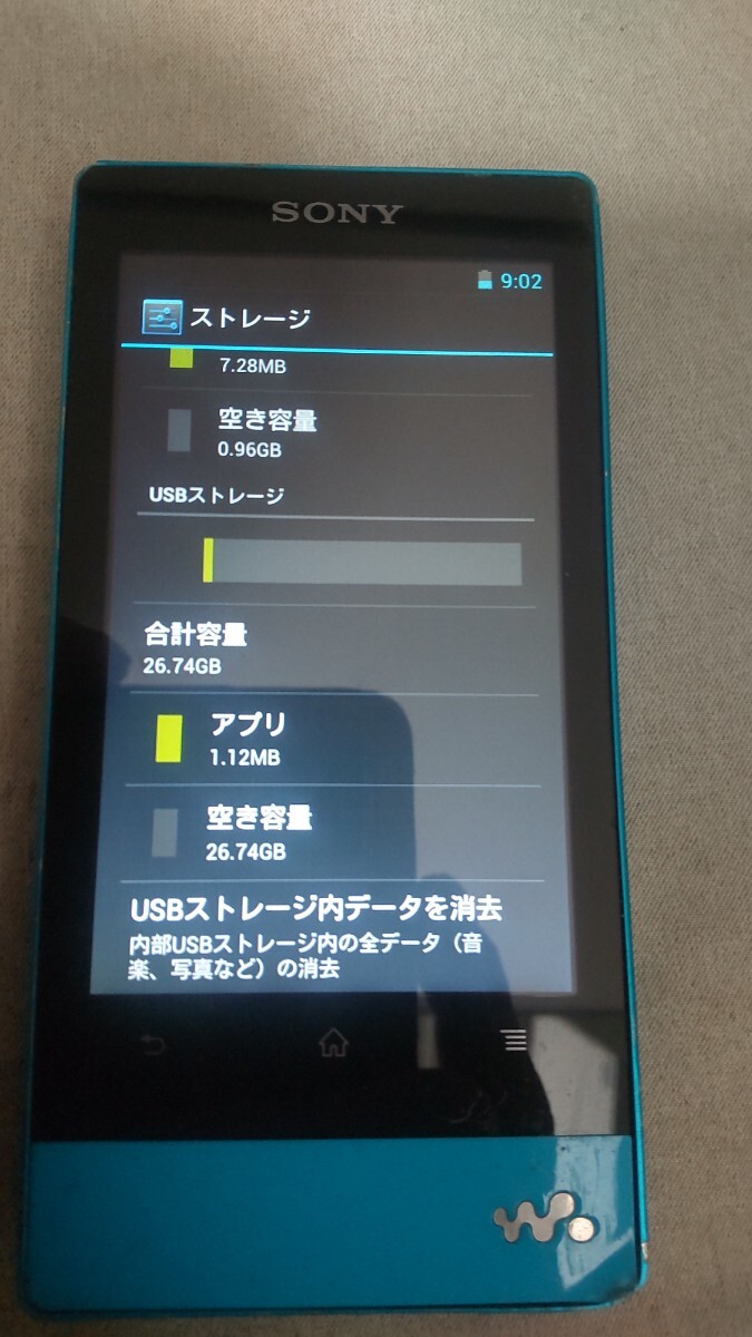 C1093 WALKMAN ウォークマン NW-F806 32GB SONY デジタル音楽プレーヤー 簡易確認＆簡易清掃＆初期化OK 現状品 送料無料 _画像7