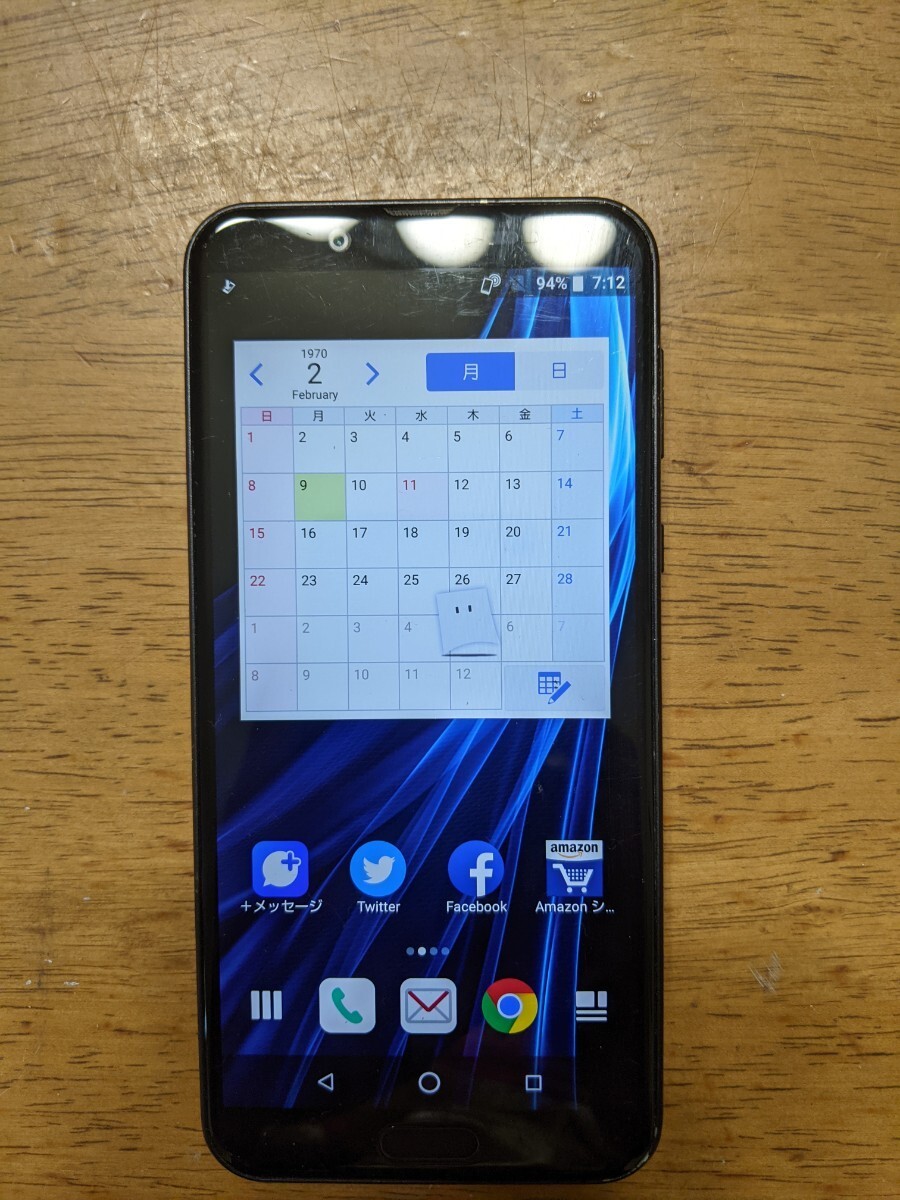 IY0993 docomo SIMフリー AQUOS sens2 SH-01L SHARP 4Gスマホ 簡易確認＆簡易清掃＆初期化OK 判定○ WebにてSIMロック解除受付手続済_画像2