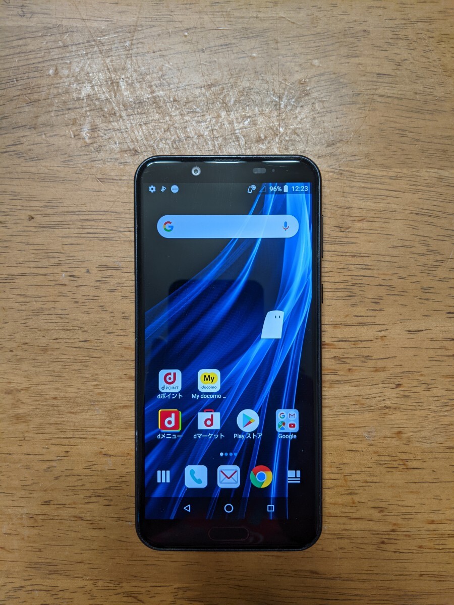 IY1021 docomo SIMフリー AQUOS sens2 SH-01L SHARP 4Gスマホ 簡易確認＆簡易清掃＆初期化OK 判定○ WebにてSIMロック解除受付手続済