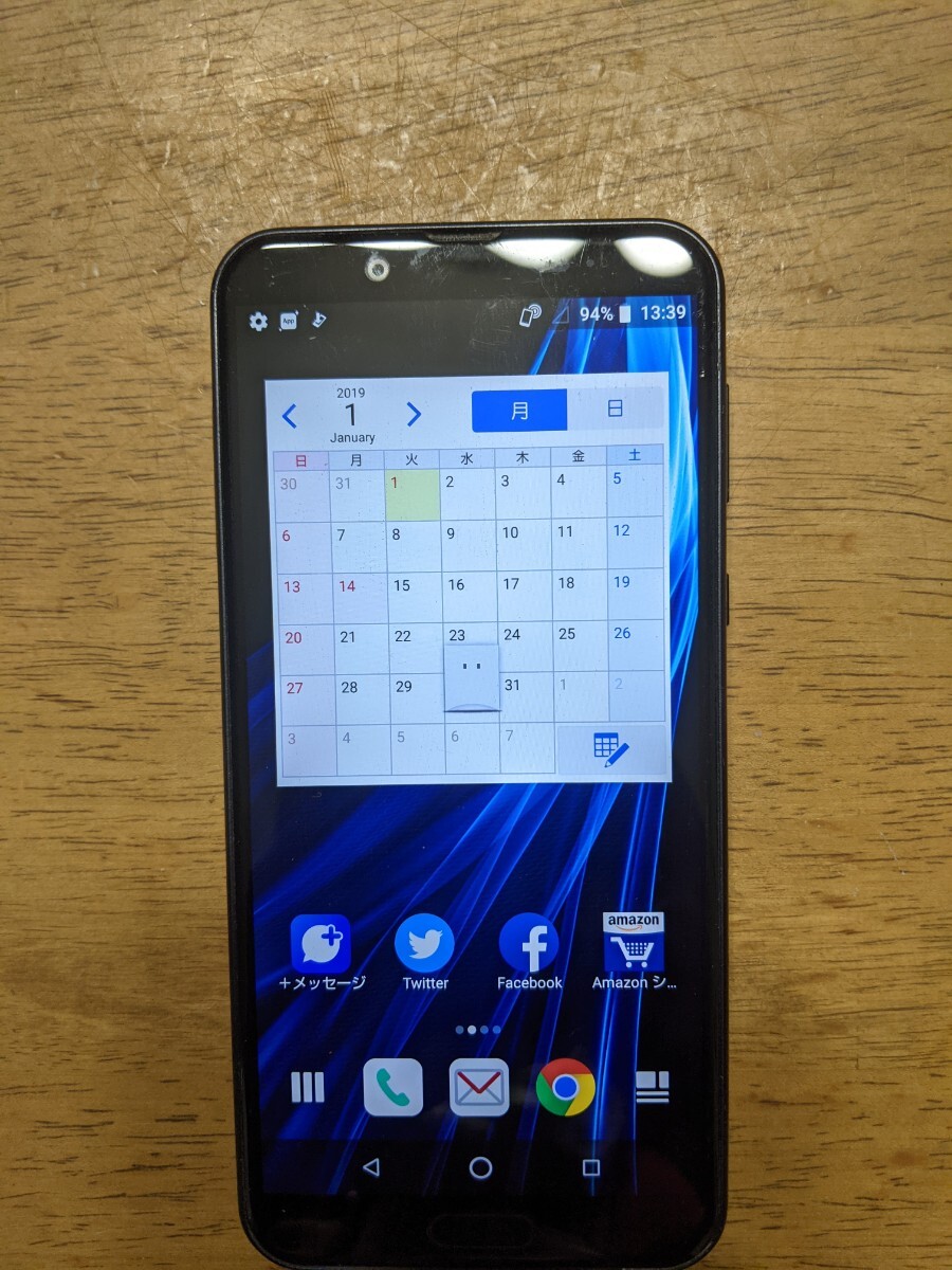 IY1114 docomo SIMフリー AQUOS sens2 SH-01L SHARP 4Gスマホ 簡易確認＆簡易清掃＆初期化OK 判定○ WebにてSIMロック解除受付手続済