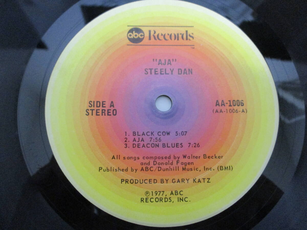 Steely Dan Aja スティーリー・ダン エイジア US LP 1977年 AA規格 初期プレス インナー・スリーブの画像8
