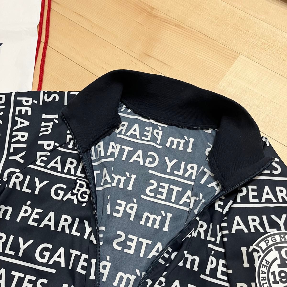 ★極美品 パーリーゲイツ I’m PEARY GATES総柄 ダブルジップジャケット ブルゾン メンズ ★送料無料 正規品