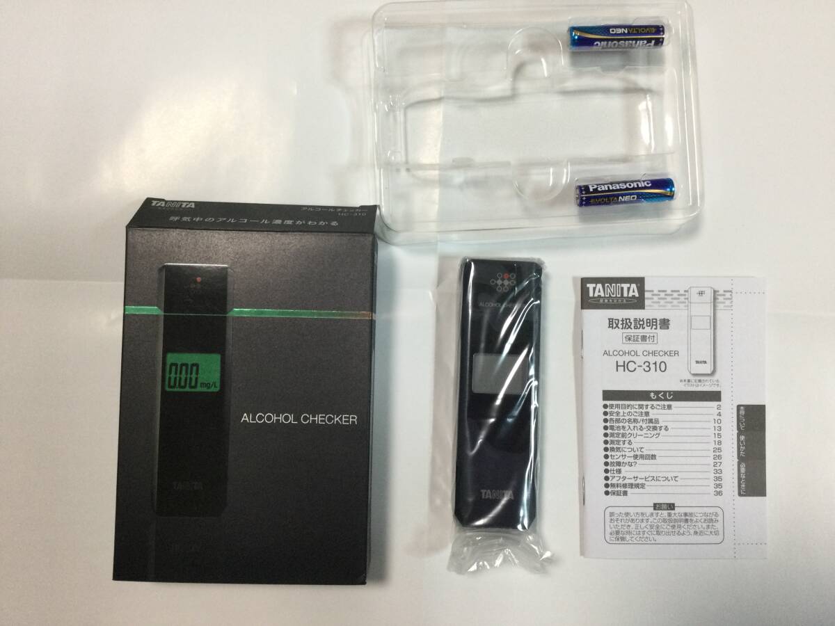 品未使用 TANITA ALCOHOL CHECKER タニタ アルコールチェッカー HC-310 飲酒運転対策 測定器 未使用 の画像3