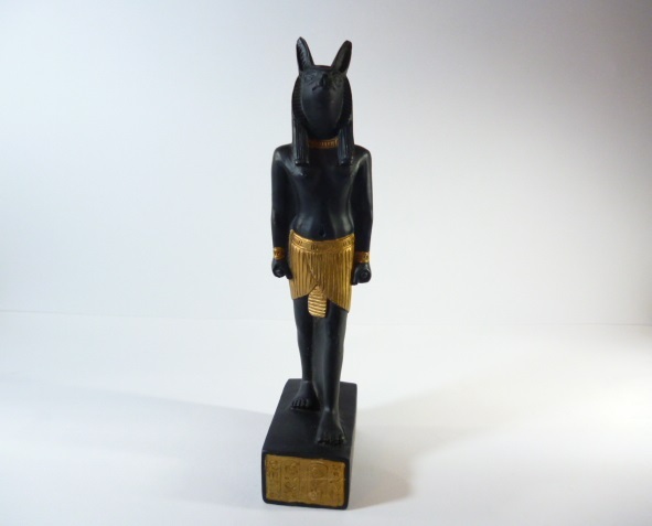 ¶ 古代エジプト アヌビス エジプト神 像 ¶ 置物 オブジェ エジプト ヒエログリフ 胸像_画像1