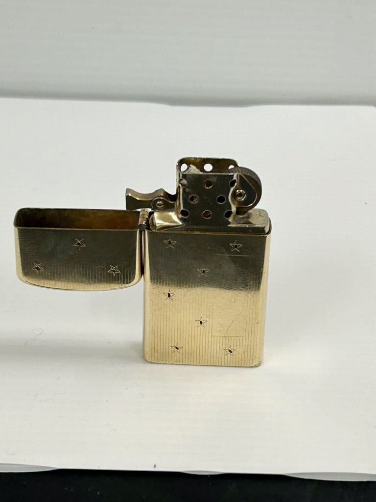 希少 Zippo ジッポー スリム 10K GF オイルライター 筆記体 1958年製 ・・・・ ・・・・ 火花確認済み コレクター放出品_画像4