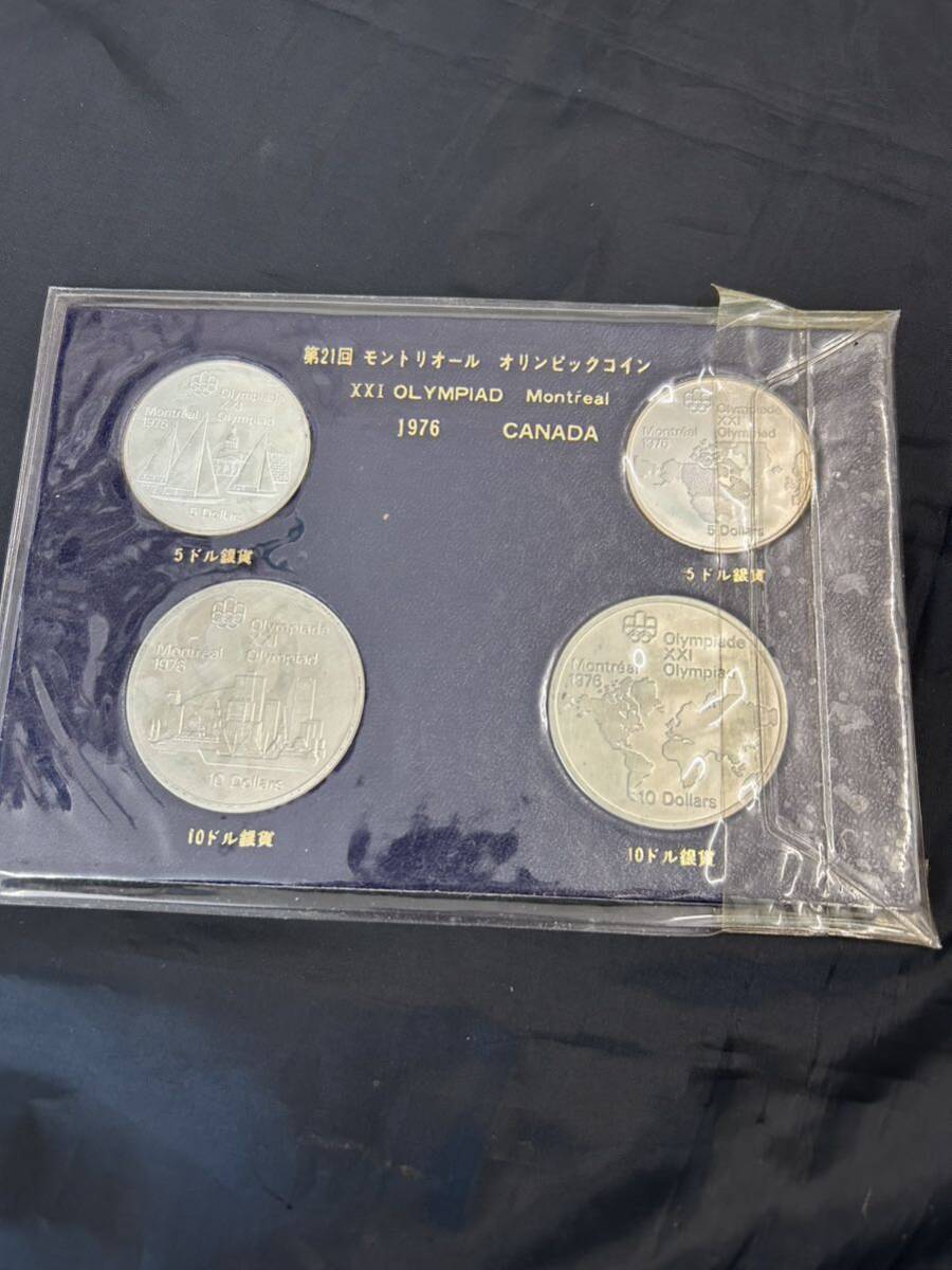 銀貨 カナダ モントリオールオリンピック 1976年 記念銀貨 5ドル 8枚 10ドル 8枚 4枚セット まとめて4セット Issue Ⅱ Ⅲ の画像8