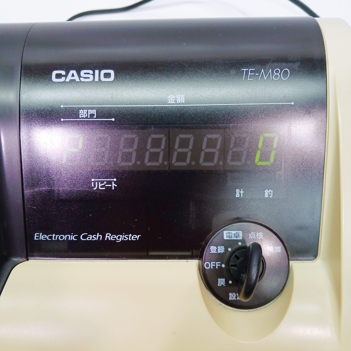 CASIO 電子レジスター TE-M80 カシオ ジャンクの画像5