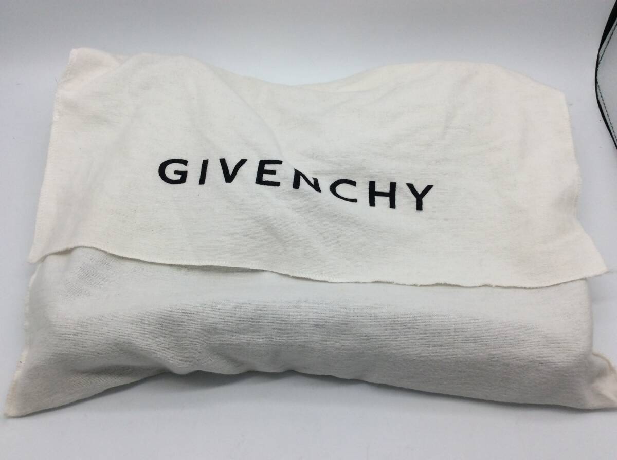 #0749 GIVENCHY ジバンシー 4G モノグラム ロゴ ショルダーバッグ ナイロン レザー ブラウン ブラック 黒 ジバンシイ_画像10