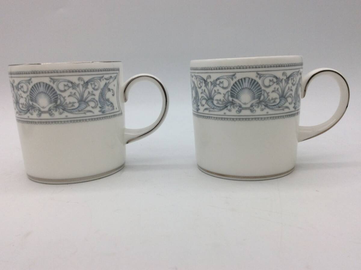 #0910 WEDGWOOD/ウェッジウッド ドルフィンズ DOLPHINS デミタスカップ&ソーサー ペア 2客セットの画像4