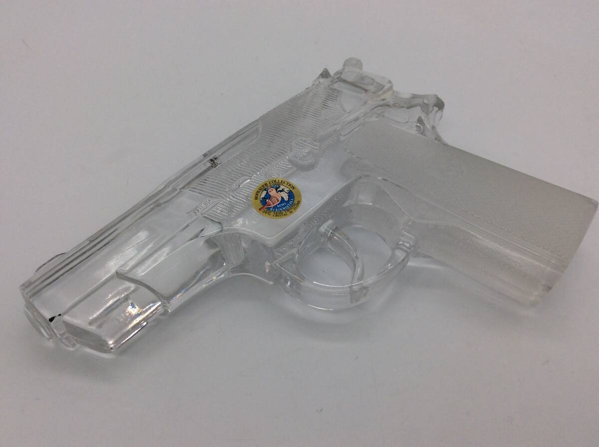 #0878 hofbauer collection/ホフバウアー クリスタル ピストル型置物 銃 ドイツ製の画像2