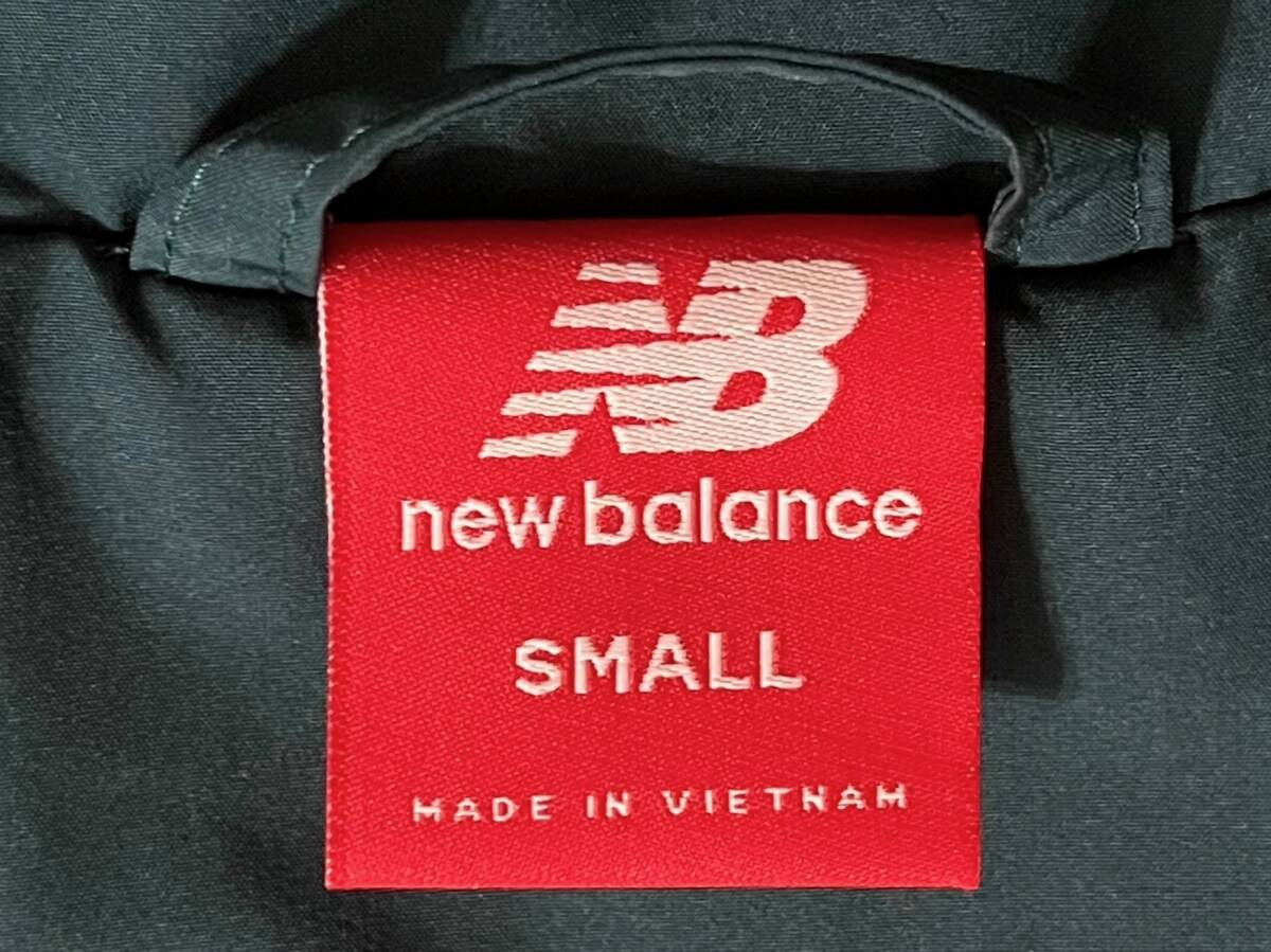 ニューバランス New Balance ビッグロゴ コーチジャケット メンズ Sサイズ グリーン ホワイトの画像7