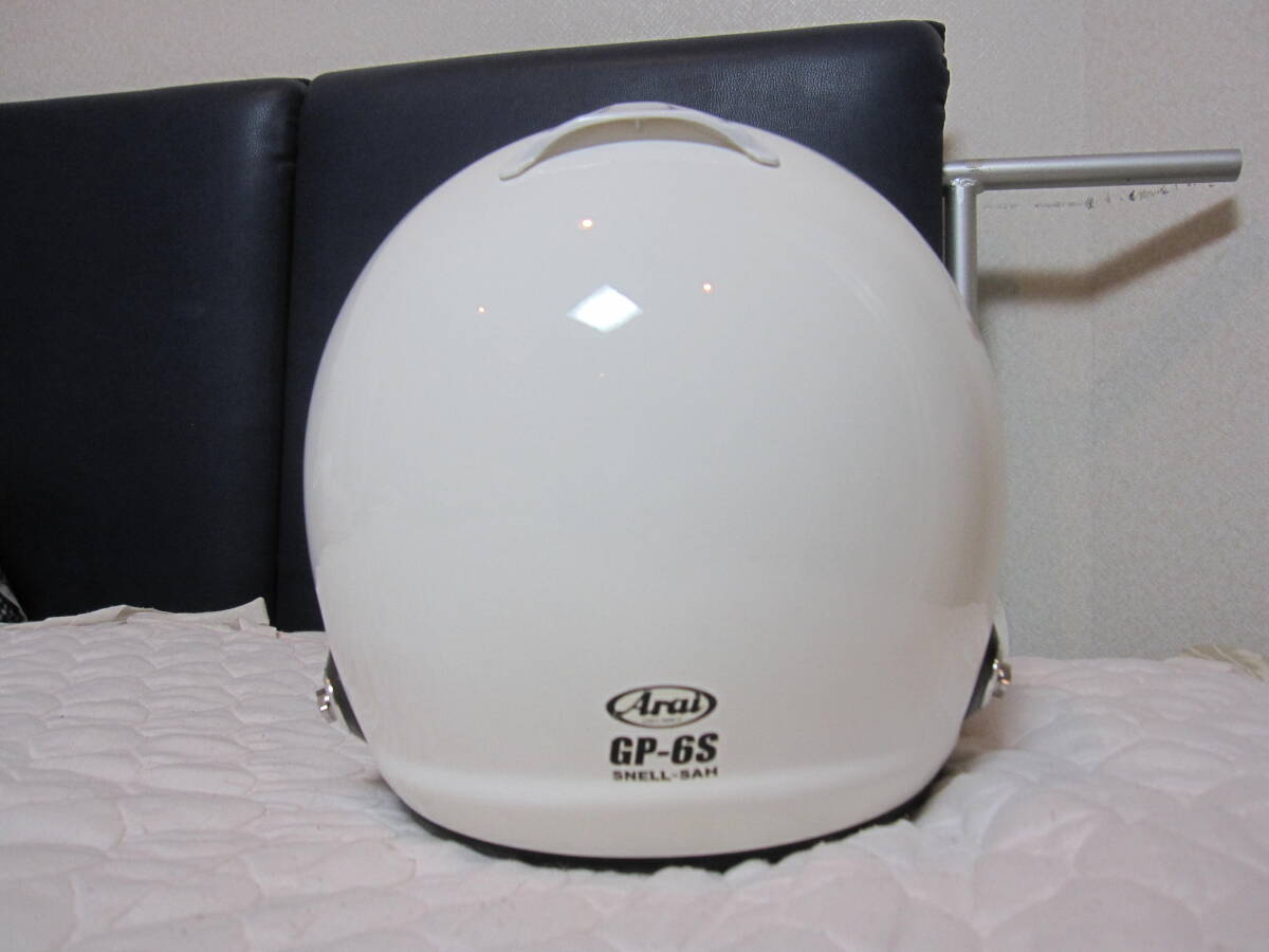 ARAI アライ GP6-S 4輪用 GP-6S Arai純正 ハンスクリップ付 製造年月日 2012年2月13日 サイズL(59～60センチ)の画像6