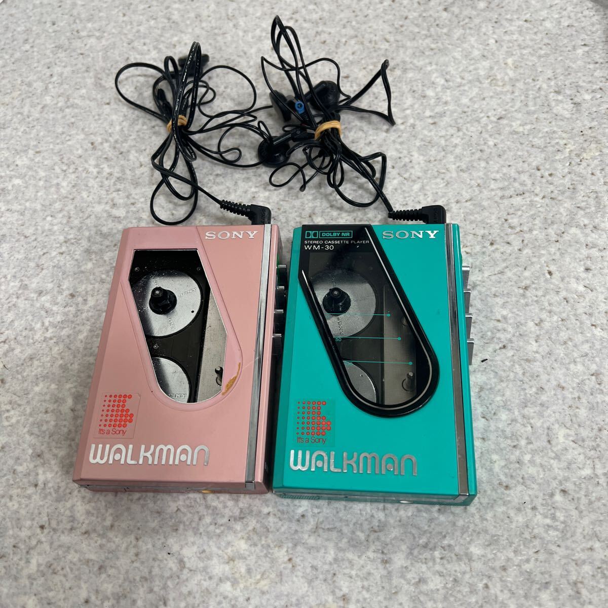 SONY WALKMAN Sony cassette Walkman WM-30 2 point set Junk 