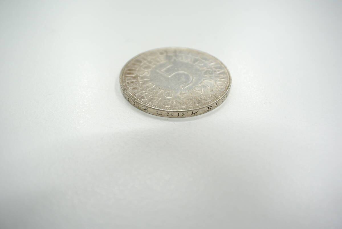 古銭祭 ドイツ 1971年 5マルク銀貨 量目11.2g 直径29.07mm ヨーロッパ古銭 シルバーアドラー コレクション アンティークの画像3
