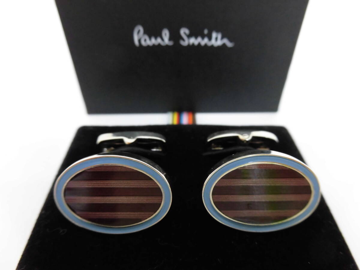 ブランド祭 アクセサリー祭 Paul Smith ポールスミス カフスボタン カフリンクス 箱付 メンズ 紳士用品 ファッション小物 