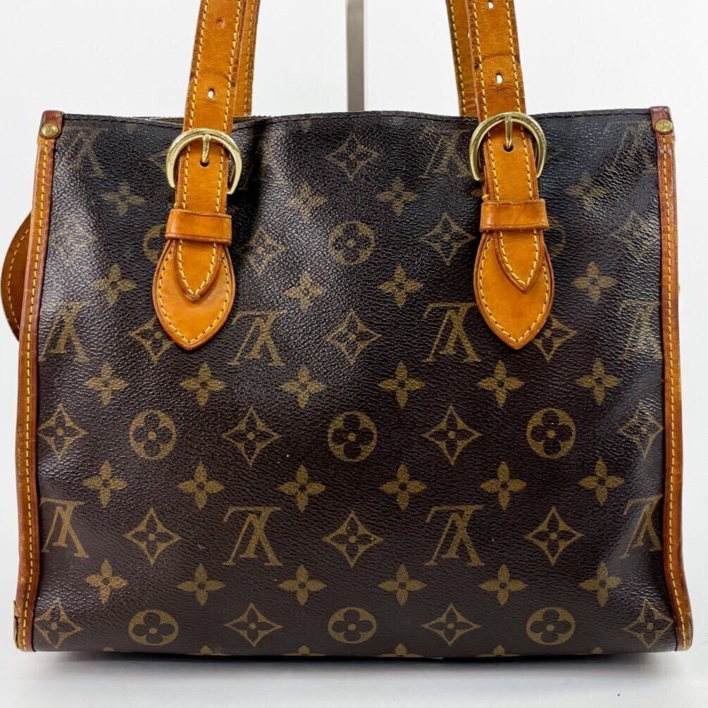 1円 ◎定価12万 『大人の逸品』 LOUIS VUITTON ルイヴィトン トートバッグ ポパンクールオ M40007 モノグラム ブラウン◎_画像3