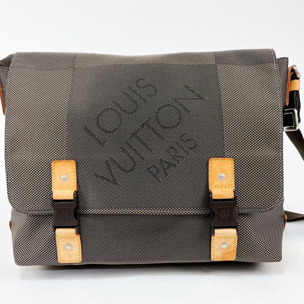 1円 Louis Vuitton ダミエ ジェアン ルー ショルダーバッグ 鞄 ノワール メッセンジャー メンズ ジュアン M93077 ルイヴィトンの画像2