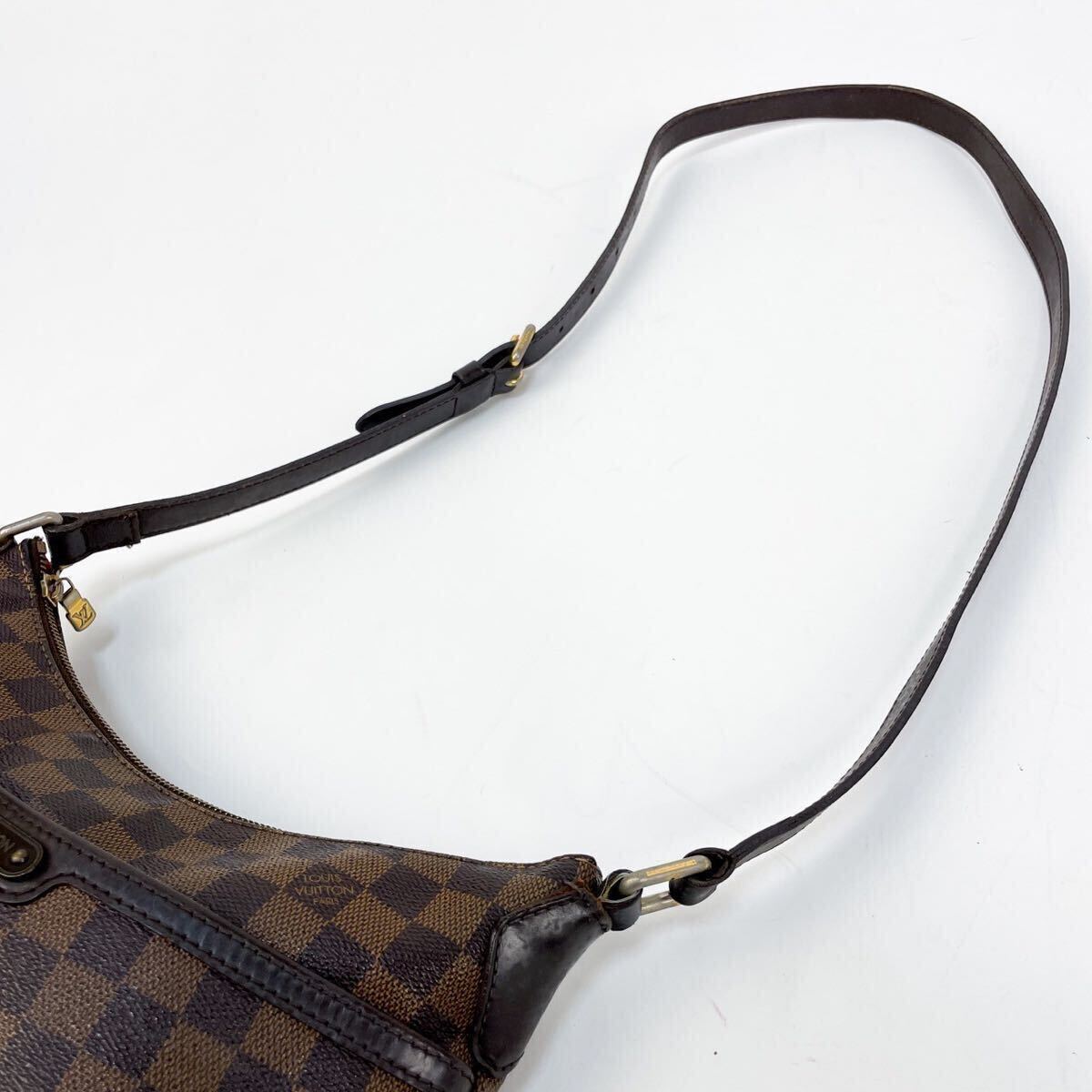 1円 ◆定価12万 美品 LOUIS VUITTON ルイヴィトン ショルダーバッグ ブルームズベリGM N42250 ダミエエベヌ_画像7