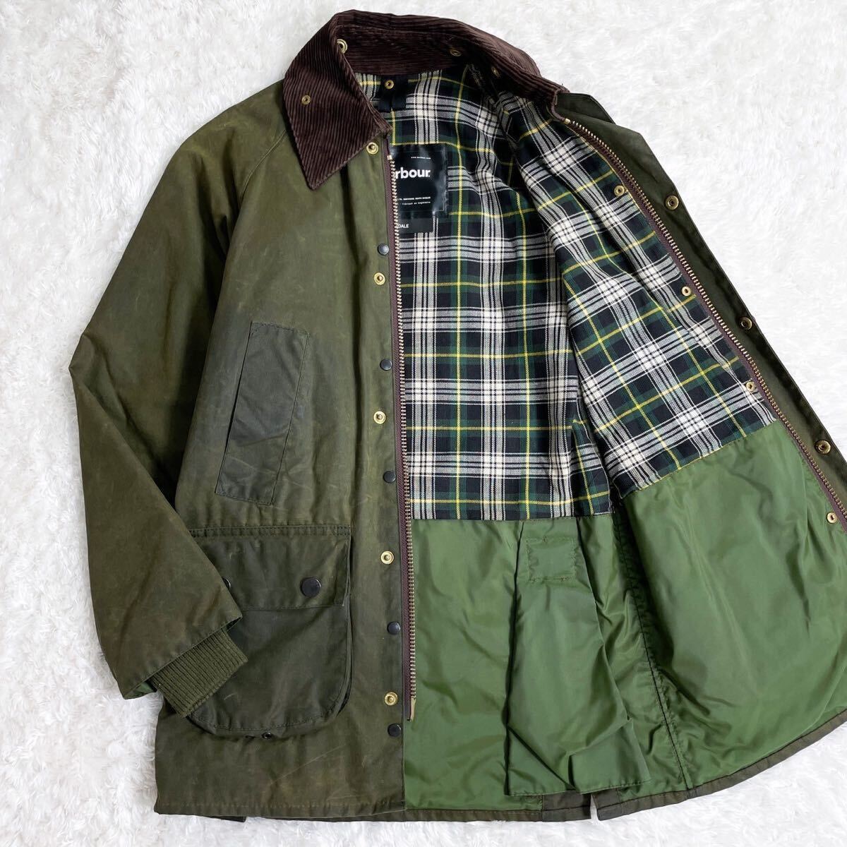 1円 魅せる男の一品 Barbour バブアー BEDALE JACKET ビデイル ジャケット ブルゾン オイル ジャンパー メンズ カーキ セージ オリーブ_画像1