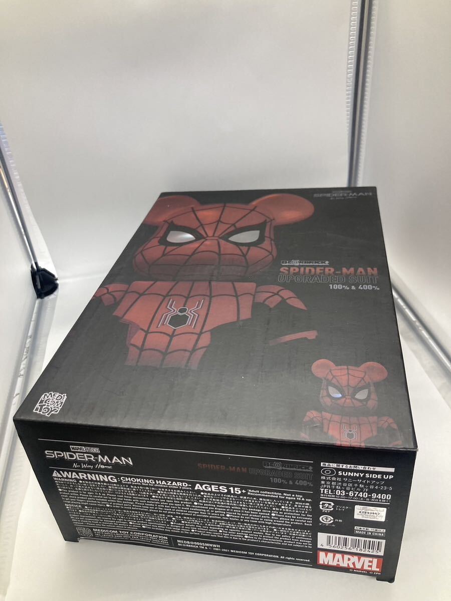 BE@RBRICK SPIDER-MAN UPGRADED SUIT 100% & 400% 【映画『スパイダーマン：ノー・ウェイ・ホーム』公開記念】_画像3