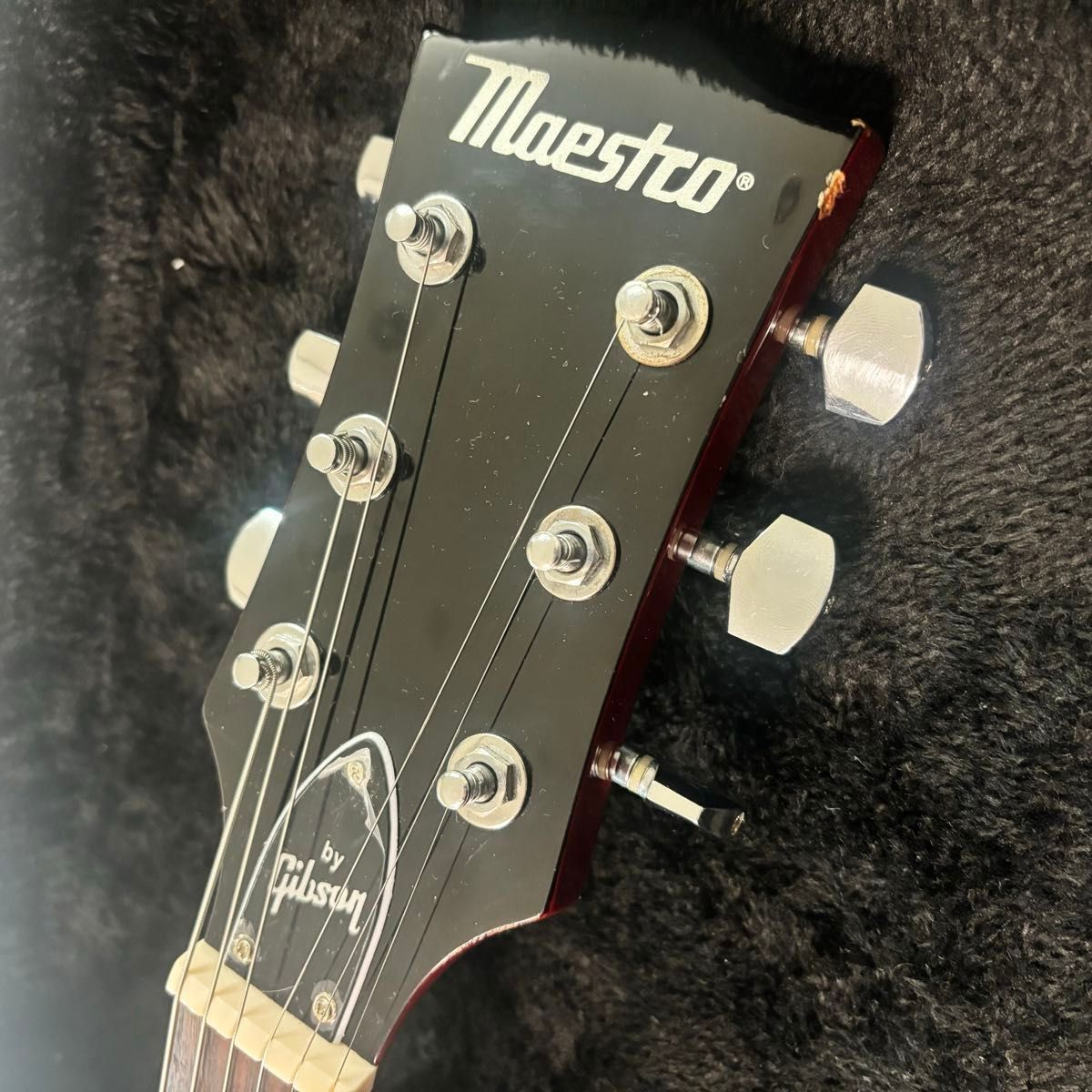 【販売終了/人気商品】Maestro by Gibson レスポールスタンダード　チェリー　限定ギグケース付 エレキギター