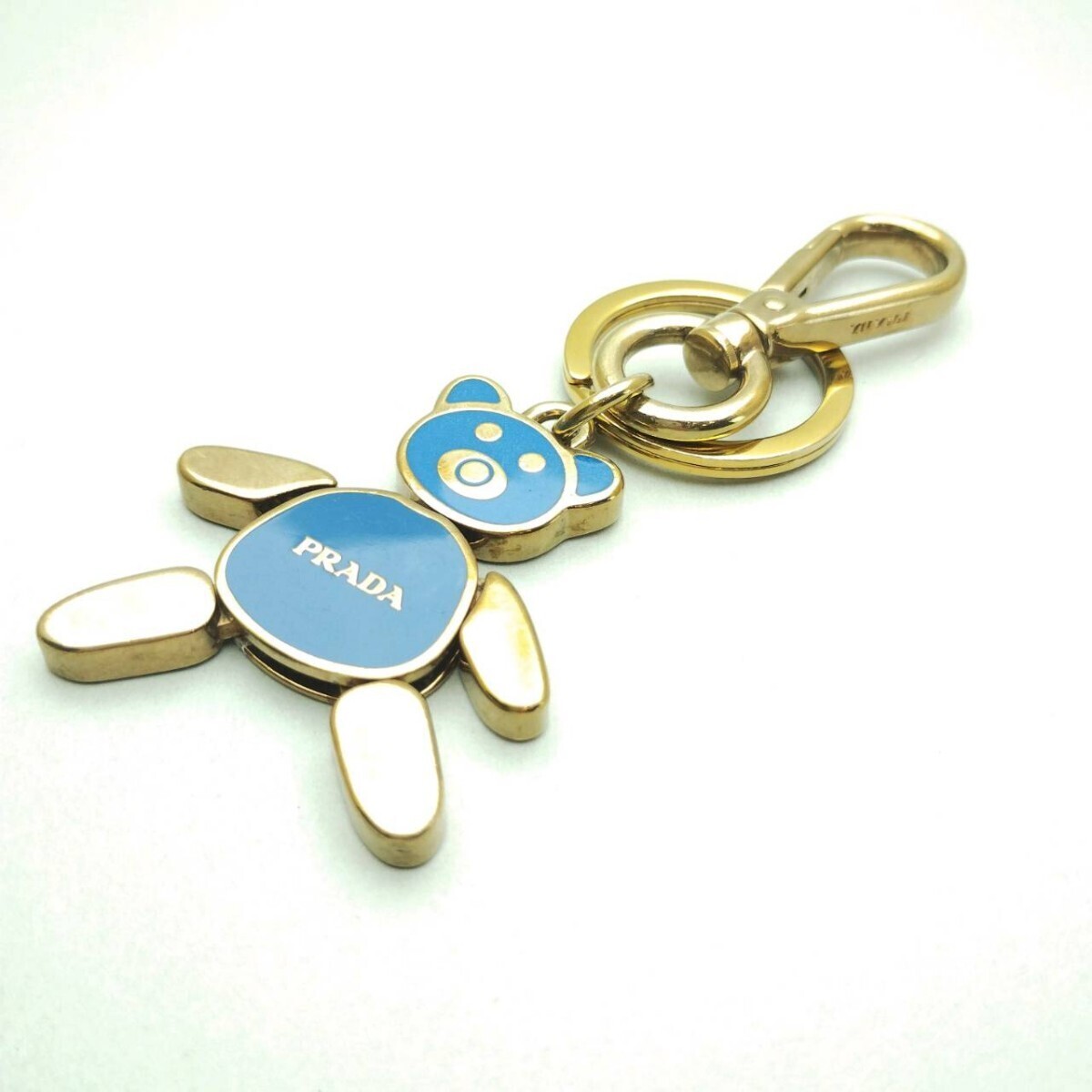  Prada charm key ring PRADA gold group Bear .. key holder accessory memory 3