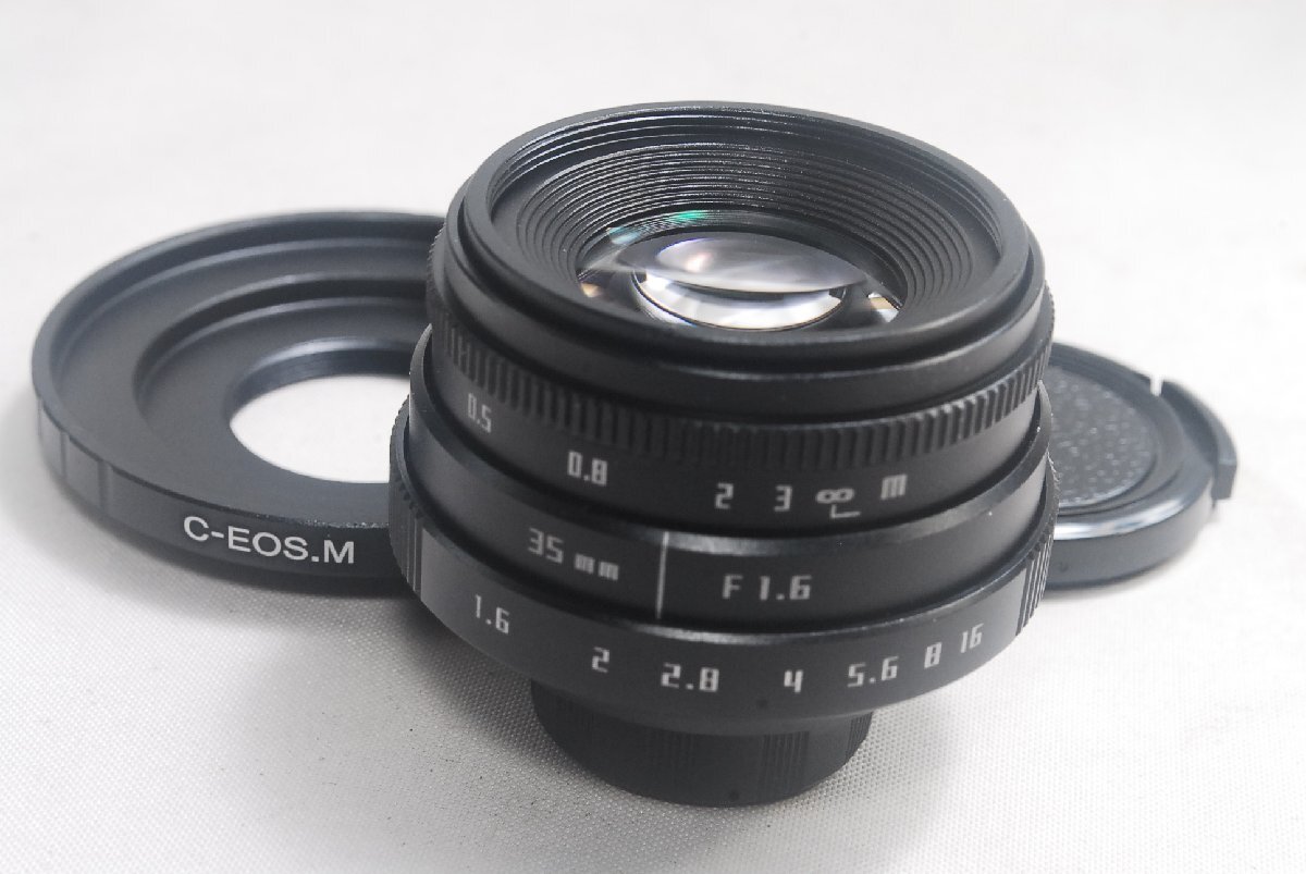 ★新品未使用品★Fujian CCTV 35mm F1.6 BK Cマウント Canon キャノン EOS.Mマウント ミラーレス Cマウント 大口径レンズ_新品未使用品です(^ー^)