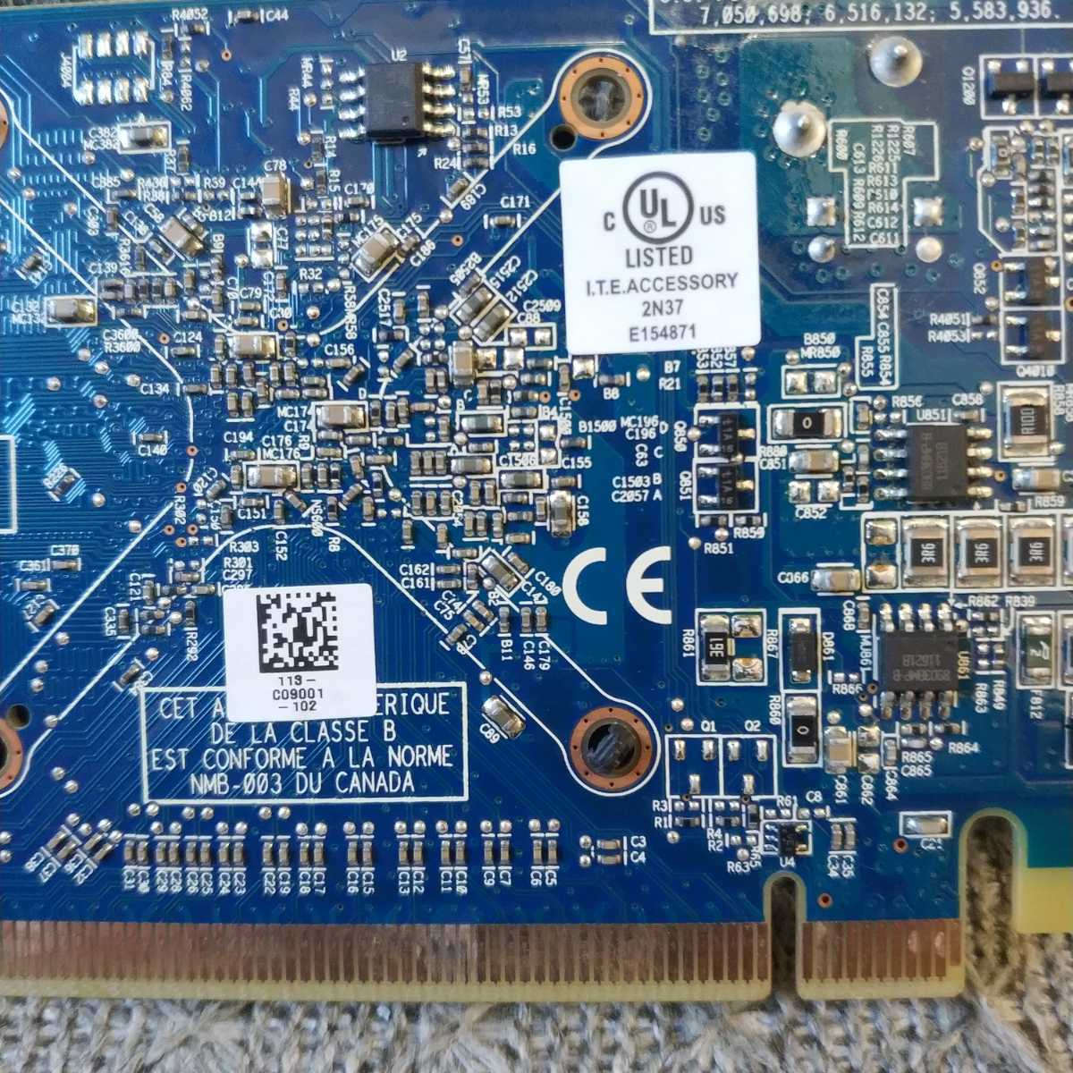 速達可 ★ ビデオカード HP 637995-001 ATI Radeon HD 6350 DMS-59 512MB PCI Express 2.0x16 ロープロファイルブラケット ★確認済 V250_画像7