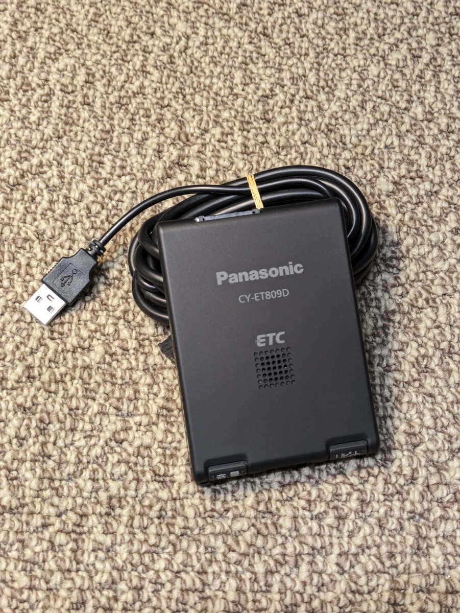 Panasonic ETC USB CY-ET809D 一体型 音声案内付きです 軽自動車 軽四の画像1