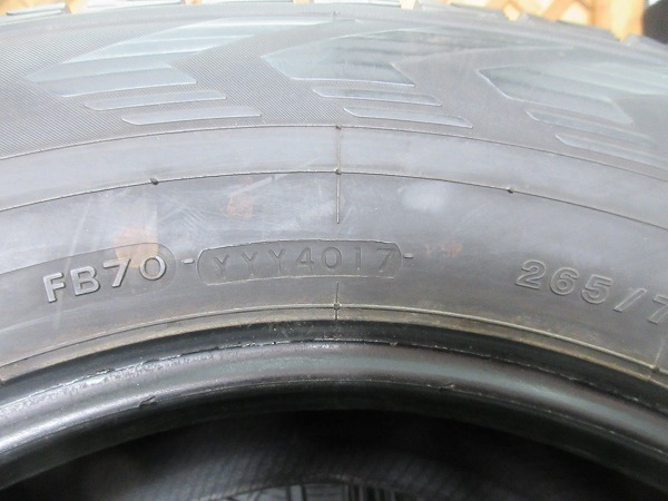 【C633】265/70R17 ヨコハマ アイスガード G075 4本セット!!の画像9