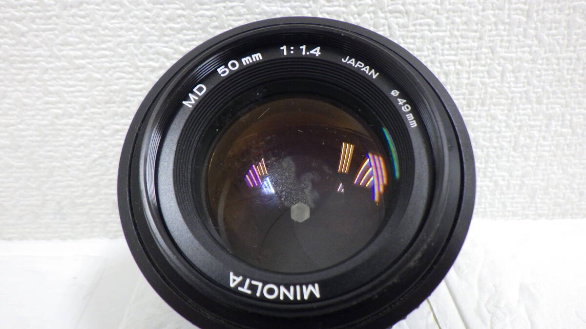 #12723 【MINOLTA・レンズ】 ミノルタ MD 50mm 1:1.4 カメラ レンズ 動作未確認 USED品 現状品の画像1