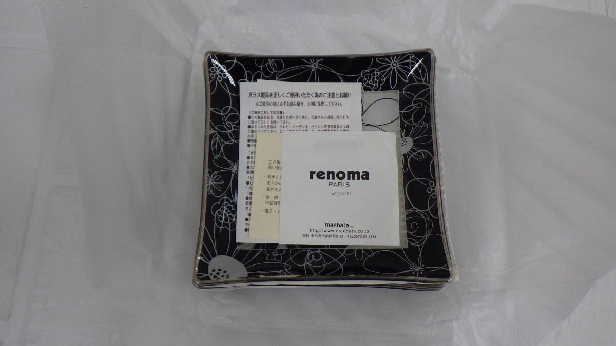 #12944B [ не использовался ] Renoma renoma квадратное plate десерт угол тарелка посуда plate маленькая тарелка 5 шт. комплект коробка повреждение 